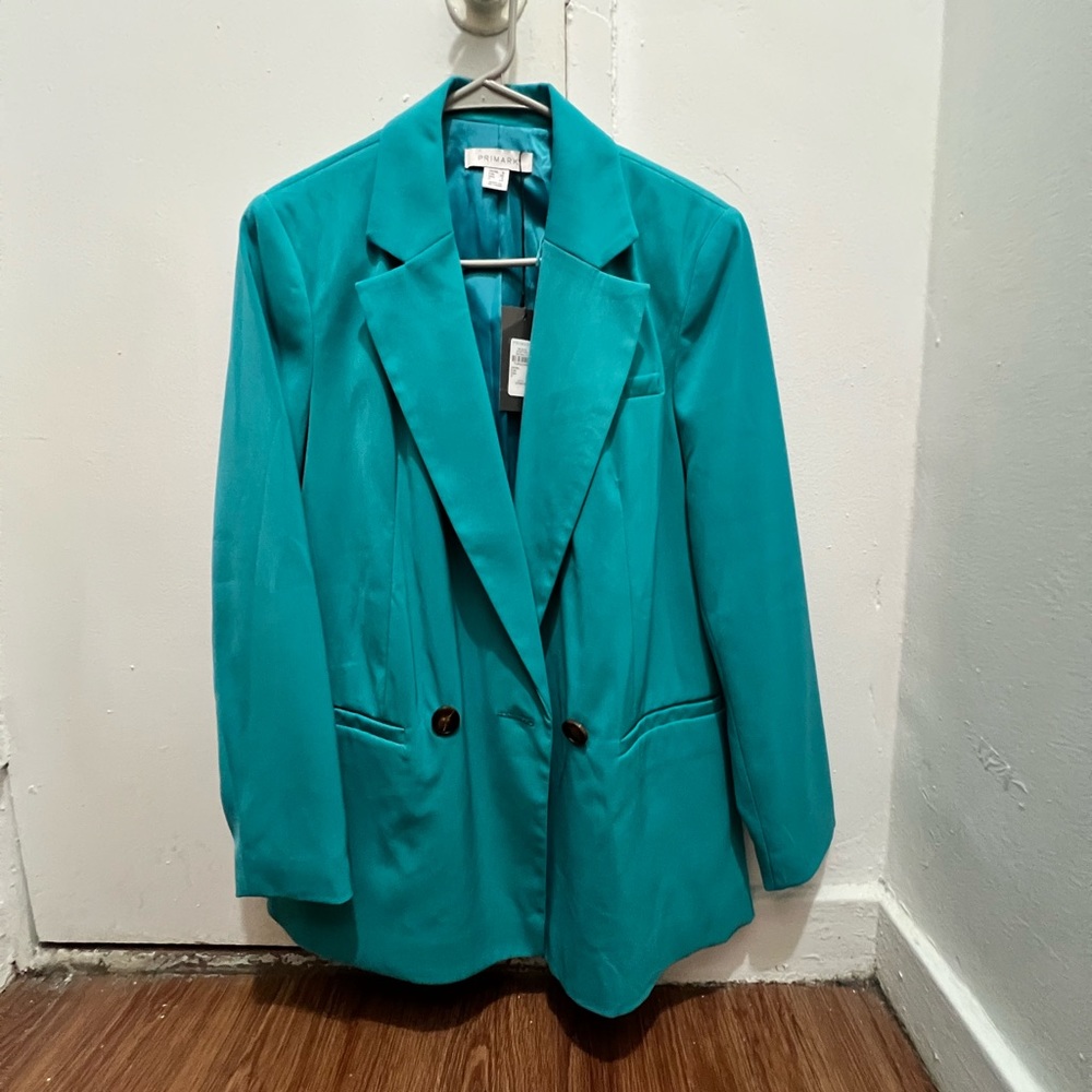 Primark - Teal oversized blazer SIZE US 4, EU 36
